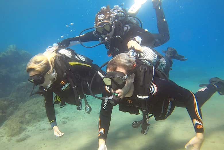 Bautismo de buceo en Puerto del Carmen 